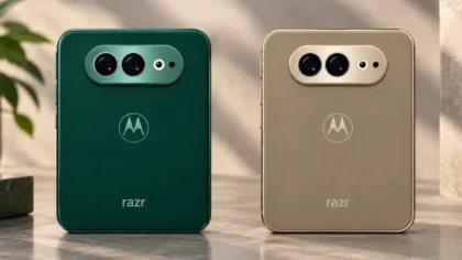 التصميم الخلفي لهاتف Motorola Razr Flex