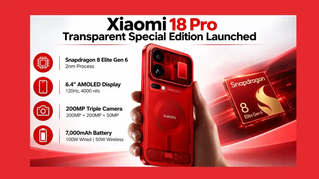 Xiaomi 18 Pro Transparent Special Edition