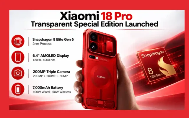 Xiaomi 18 Pro Transparent Special Edition