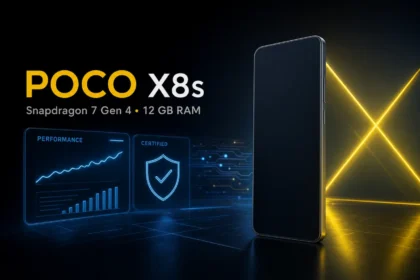التصميم الخلفي لهاتف POCO X8s